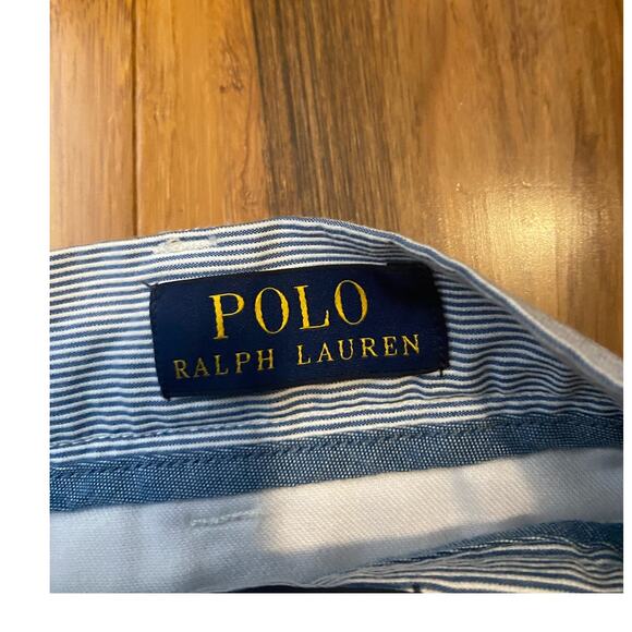 Polo Ralph Lauren Blue & White Seersucker Stretch‎ Classic Fit Shorts Men's NWT - Picture 2 of 9
